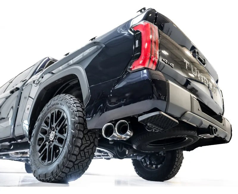 AWE 0FG Exhaust for 3rd Gen Toyota Tundra - Dual Chrome Silver Tips (3015-32063)