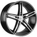 Versus Racing VS453 Gloss Black w/Machined Spoke Faces 20x8.5 | 5x120 (VS45320855120+35BRF)