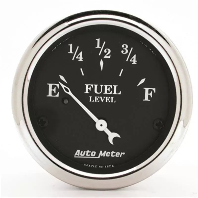 Autometer 2-1/16" 0-90 Ω Fuel Level Gauge Old Tyme Black | Universal (1715)