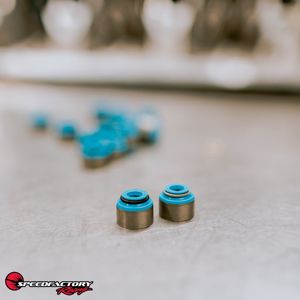 SpeedFactory Racing B/D/K/F Viton Valve Stem Seals Kit | 2002-2006 Acura RSX Type-S, 2006-2015 Honda Civic Si, and 2000-2009 Honda S2000 (SF-02-471-8)