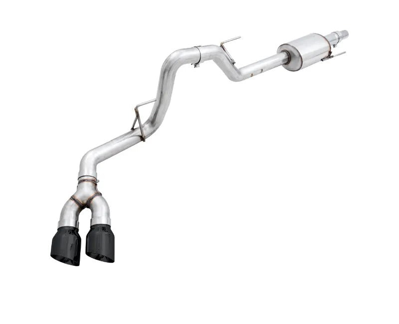 AWE 0FG Single Exit Exhaust for '15-'20 F-150 - 4.5" Diamond Black Tips (3015-23058)