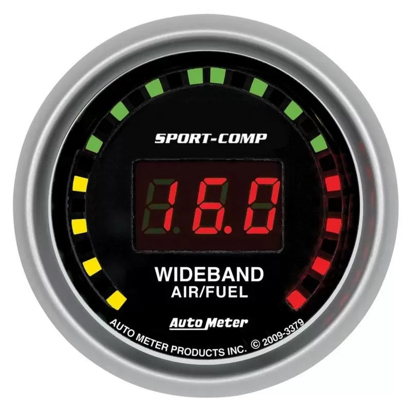 Autometer 2-1/16" 10:1-17:1 AFR Air/Fuel Ratio-Wideband Gauge SPORT-COMP | Universal (3379)
