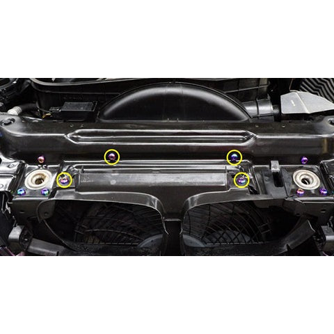 Dress Up Bolts Titanium Hardware Air Intake Scoop Kit | 2000-2006 BMW M3 (BMW-025-Ti)