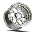 AodHan Wheels DS01 Vacuum Chrome w/ Gold Rivets 19x10.5 | 5x114.3 (DS1191055114322VC)