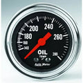 Autometer 2-1/16" 140-280 °F Oil Temperature Gauge Traditional Chrome | Universal (2441)