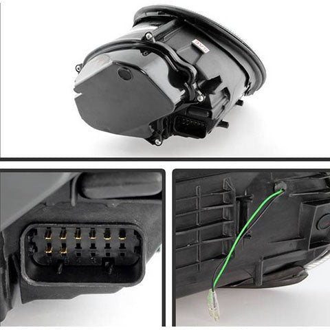 Spyder Signature Series Black Projector Headlights | 2005-2009 Porsche 911 911 997 (5080103)