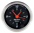 Autometer 2-1/16" 12-Hour Clock Gauge Designer Black | Universal (1484)