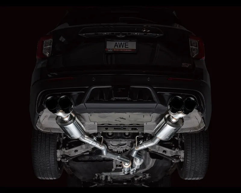 AWE Touring Edition Exhaust for Ford Explorer ST / Lincoln Aviator - Diamond Black Tips (3015-43625)