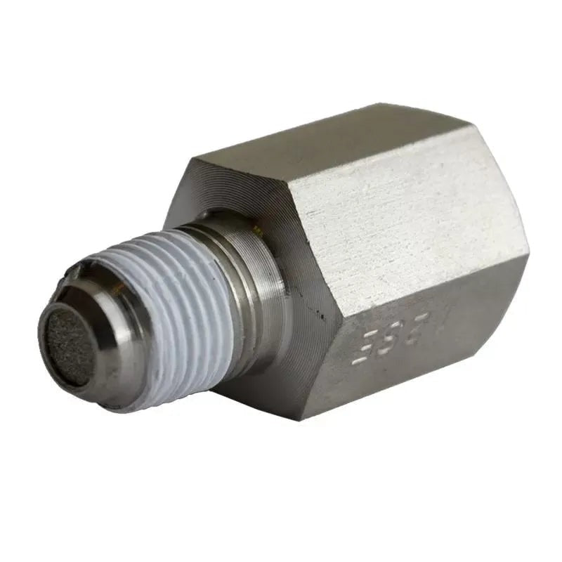 Autometer 1/8" NPT FEMALE TO 1/8" NPT MALE Snubber Adapter Fitting STAINLESS STEEL | Universal (3279)