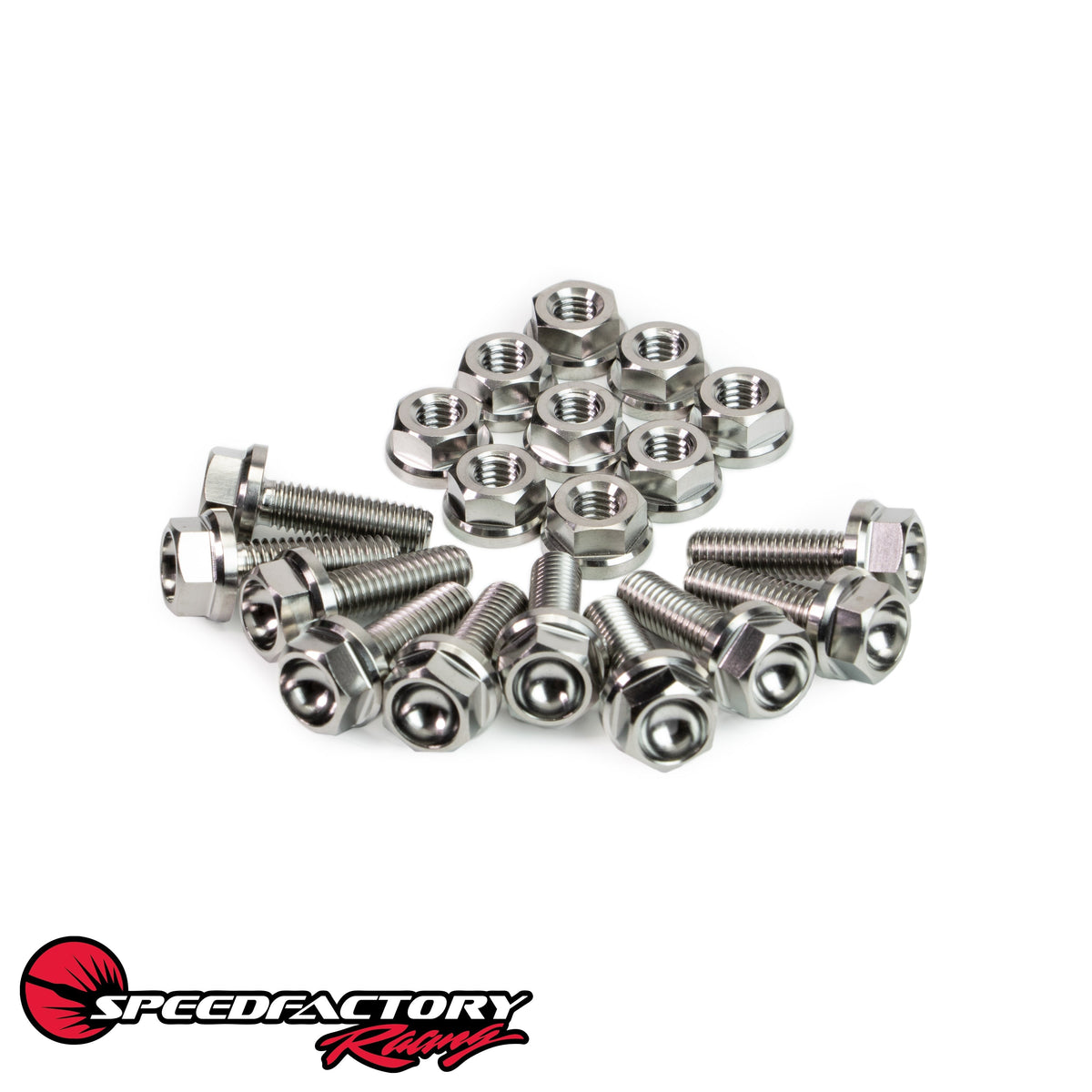 SpeedFactory Racing B/D/H Titanium Oil Pan Hardware Kit | 1990-2001 Acura Integra, 1988-2005 Honda Civic, and 1992-2001 Honda Prelude (SF-02-080)