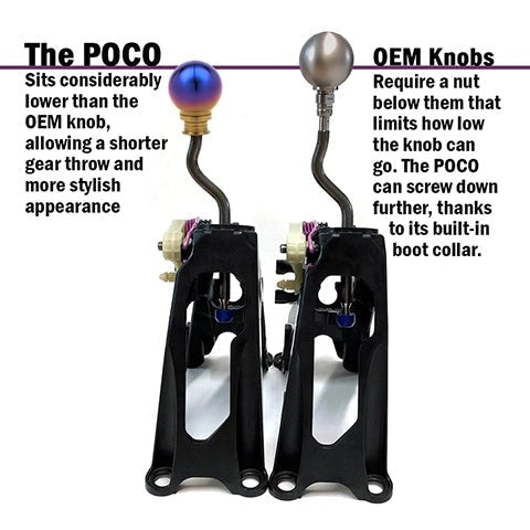 Acuity M10x1.5 POCO-Ti Burnt Titanium Low-Profile Shift Knob (1958)
