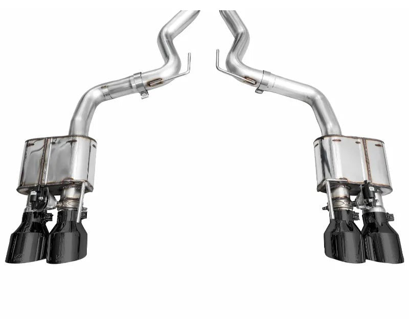 AWE SwitchPath Exhaust for S650 Ford Mustang Dark Horse - Quad Diamond Black Tips (3025-43375)