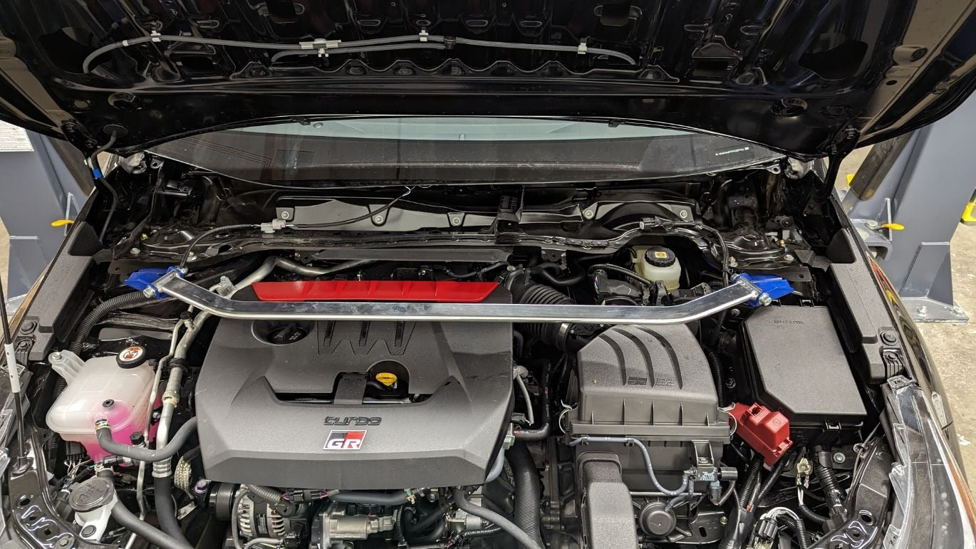 Megan Racing One-Piece Race Spec Strut Tower Bar | 2023+ Toyota GR Corolla (MR-SB-TCHR17FU-1P)