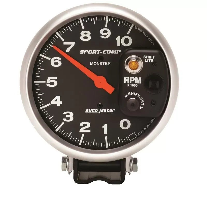 Autometer 5" 0-10000 RPM Tachometer Gauge SPORT-COMP | Universal (3903)