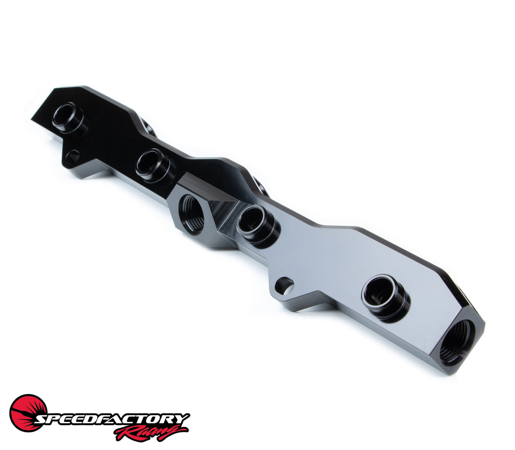 SpeedFactory Racing Billet K-Series 10AN Mega Flow Fuel Rail | 2002-2006 Acura RSX Type-S, 2006-2015 Honda Civic Si, and 2004-2014 Acura TSX (SF-02-802)