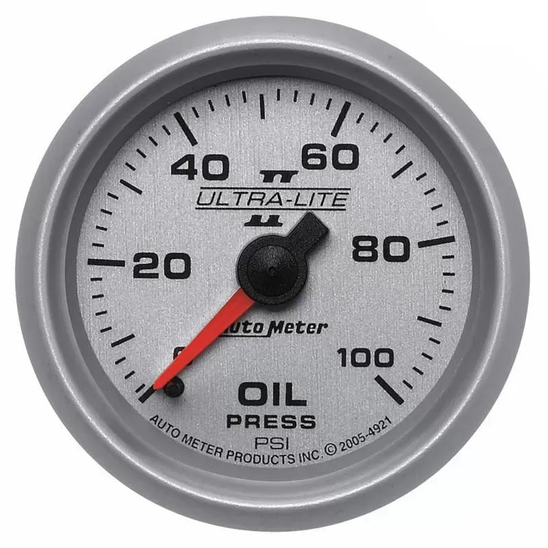 Autometer 2-1/16" 0-100 PSI Oil Pressure Gauge ULTRA-LITE II | Universal (4921)
