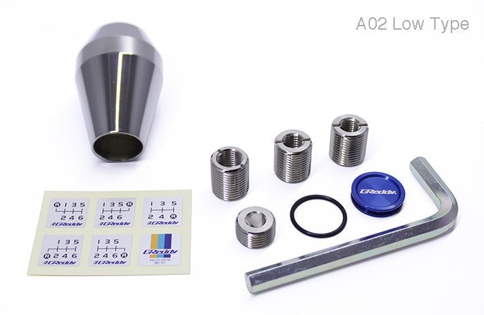 GReddy Shift Knob A02 - Low Type w/ Reverse Lockout Lever | Universal (14500572)