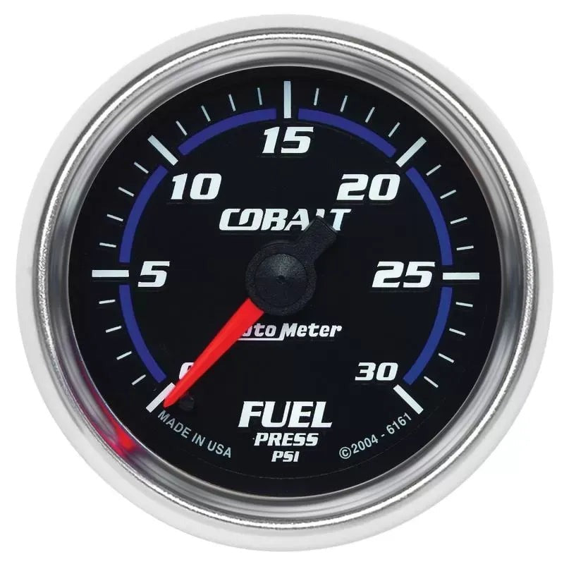 Autometer 2-1/16" 0-30 PSI Fuel Pressure Gauge Cobalt | Universal (6161)