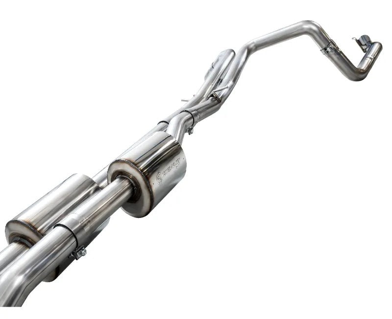 AWE 0FG Catback Split Rear Exit Exhaust for 4th Gen Silverado/Sierra 1500 6.2L (With Bumper Cutouts) - OE Tips (3015-31202)