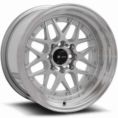 Vors Wheels VR7 Silver w/ Machined Lip 15x9 | 4x100/4x114.3 (VR0715908H0S)