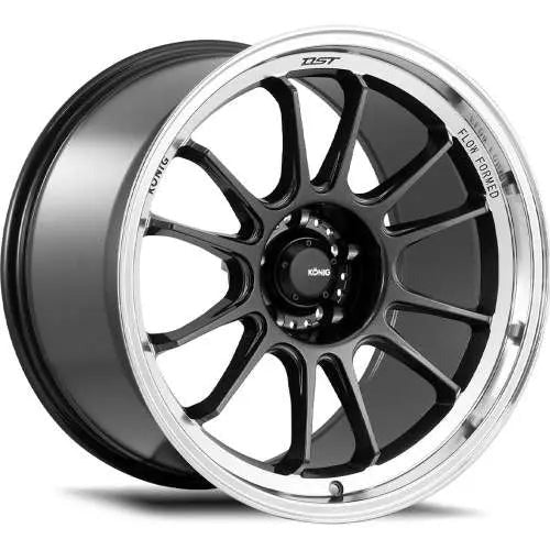 Konig Hypergram Metallic Carbon Gray w/ Machined Lip 18x11 | 5x114.3 (HG18514156)
