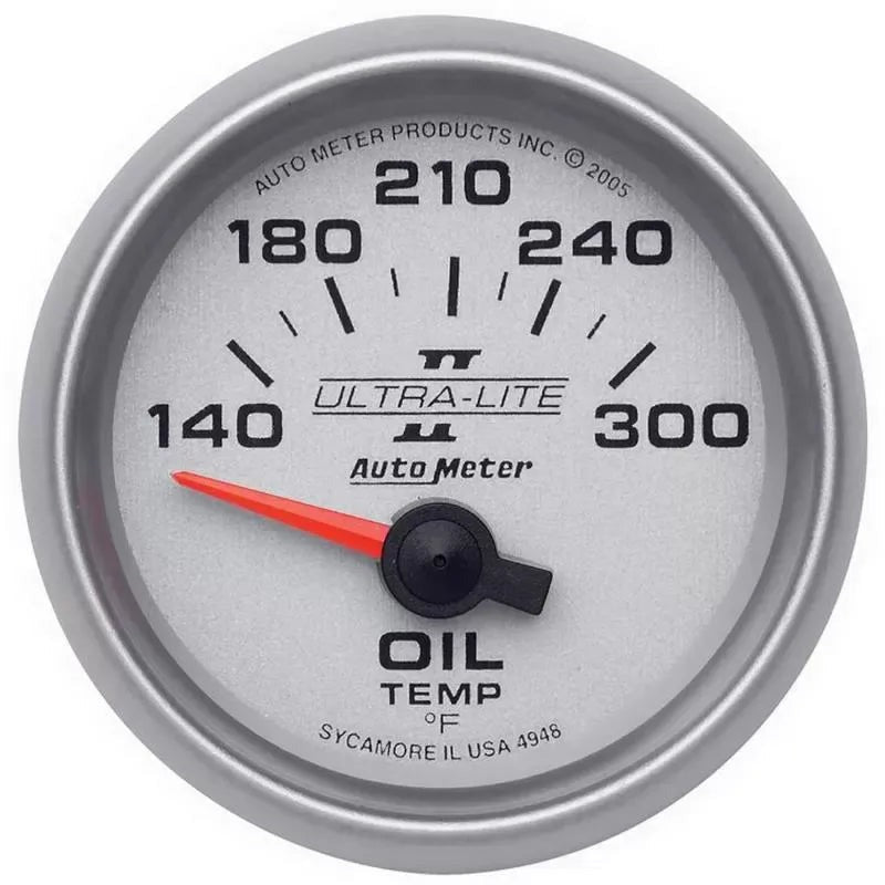 Autometer 2-1/16" 140-300 °F Oil Temperature Gauge ULTRA-LITE II | Universal (4948)