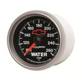 Autometer 2-1/16" 100-260 °F Water Temperature Gauge CHEVY Red BOWTIE | Universal (3655-00406)