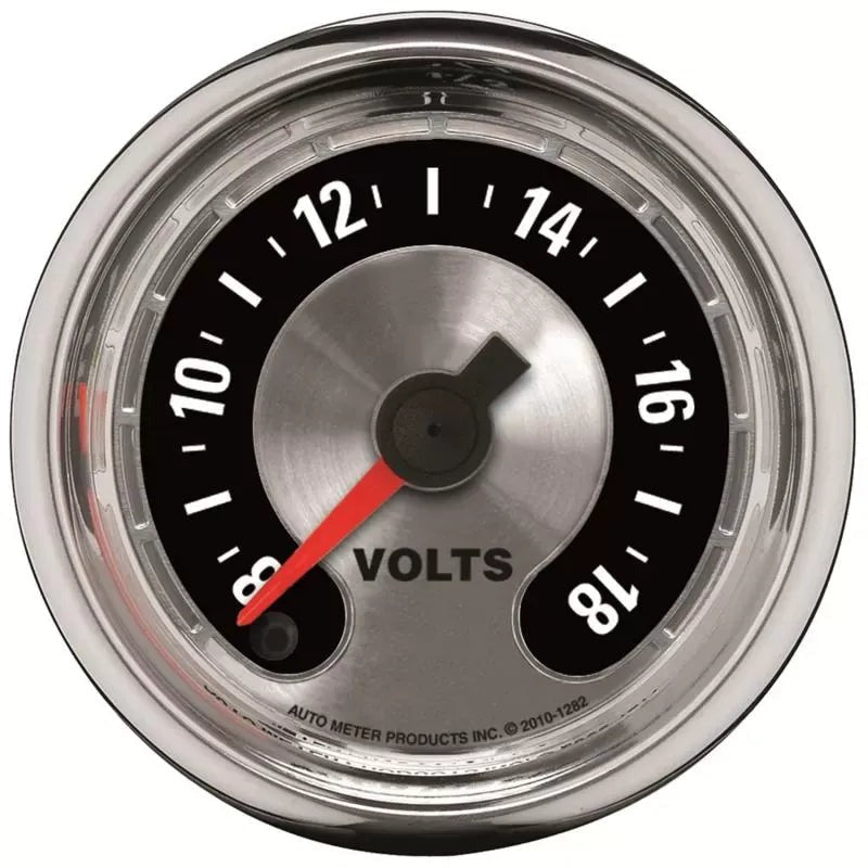 Autometer 2-1/16" 8-18V Voltmeter Gauge American Muscle | Universal (1282)