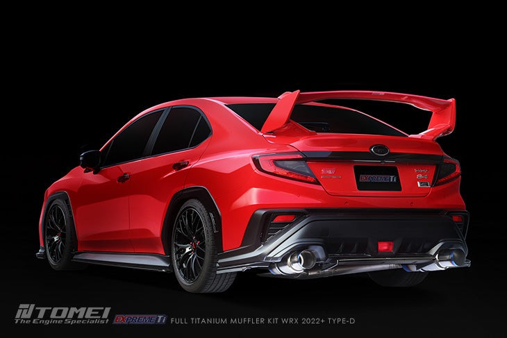 Tomei Expreme Ti Dual Exit Titanium Catback "Type D" | 2022+ Subaru WRX (TB6090-SB06B)