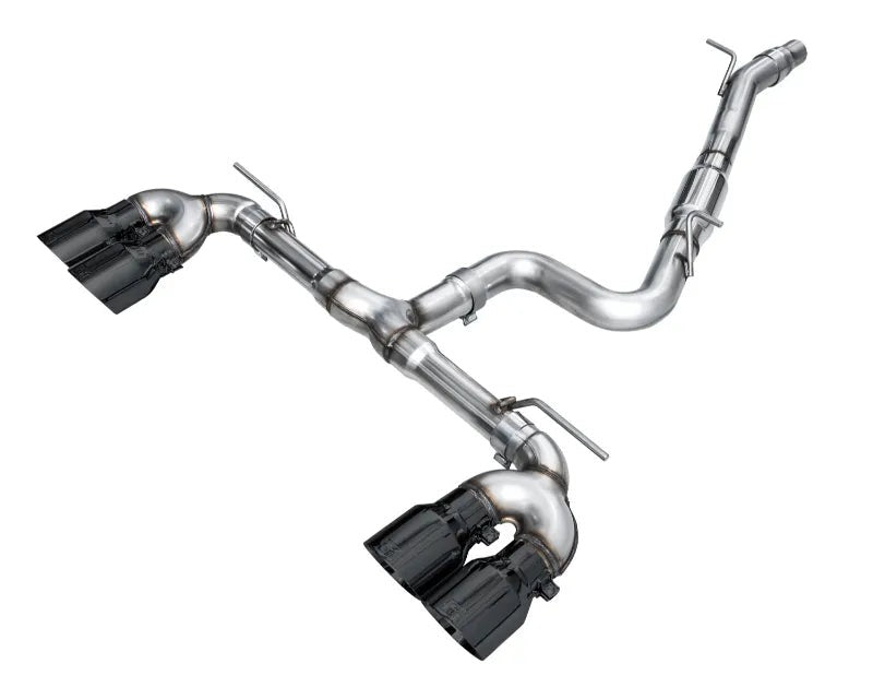 AWE Track Edition Exhaust for Volkswagen MK8 Golf R - Diamond Black Tips (3020-43658)