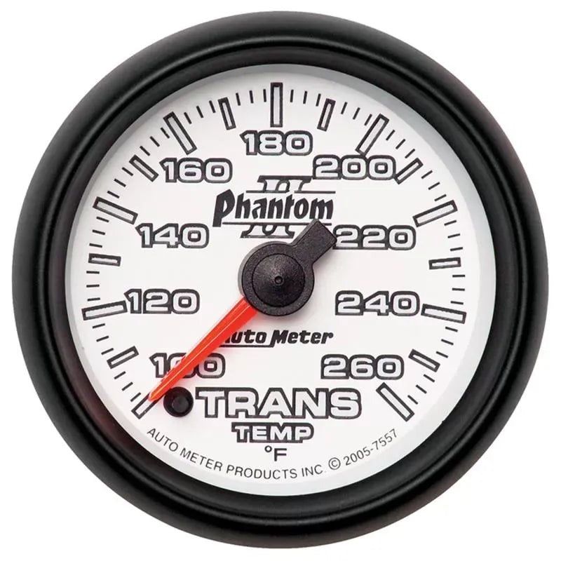 Autometer 2-1/16" 100-260 °F Transmission Temp Gauge Phantom II | Universal (7557)