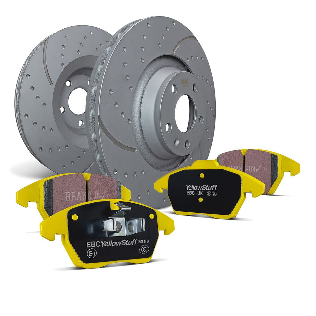 EBC Brakes S5K Yellowstuff Pad & GD Rotor Front Kit | 2017-2021 Honda Civic Type-R (S5KF1965)