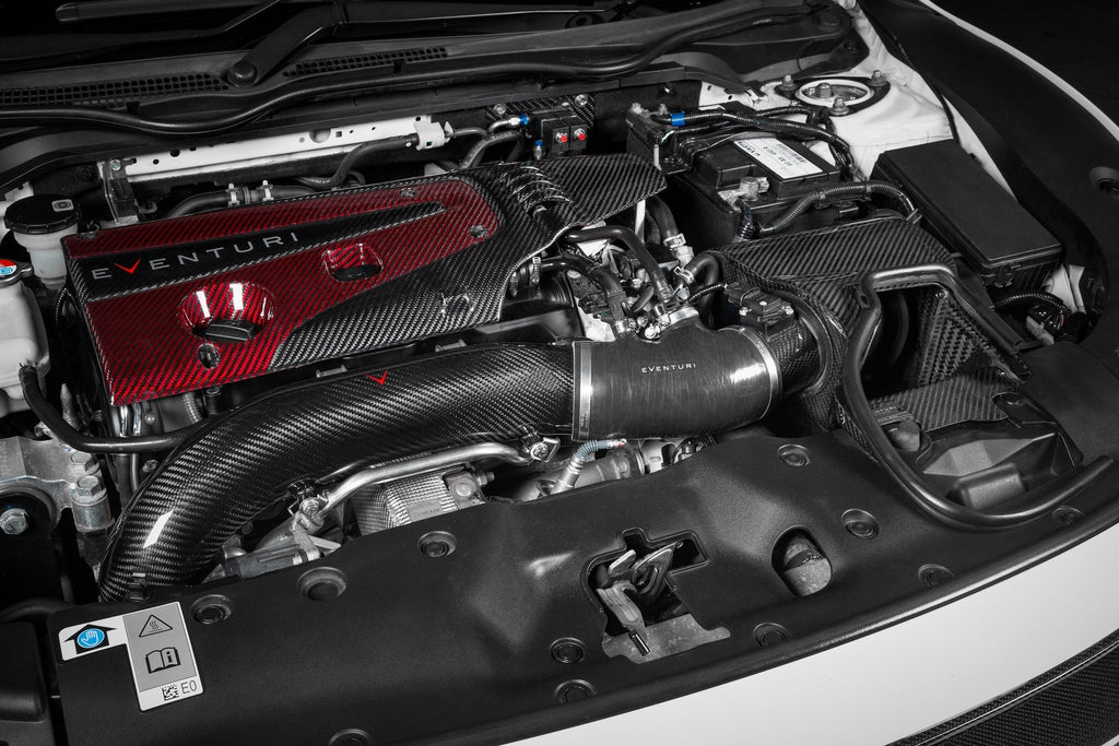 Eventuri Black Carbon Charge Pipe | 2017-2021 Honda Civic Type-R (EVE-FK8V3-CF-CHG)