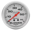 Autometer 2-5/8" 0-60 PSI Blower Pressure Gauge Liquid Filled | Universal (4602)