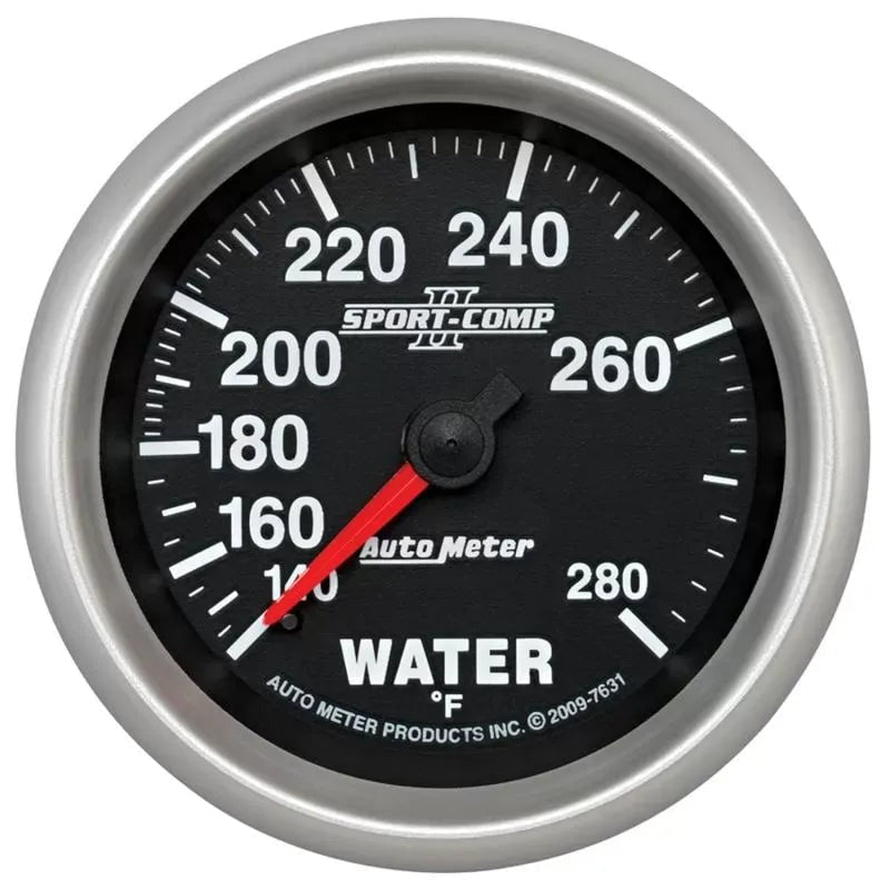 Autometer 2-5/8" 140-280 °F Water Temperature Gauge SPORT-COMP II | Universal (7631)