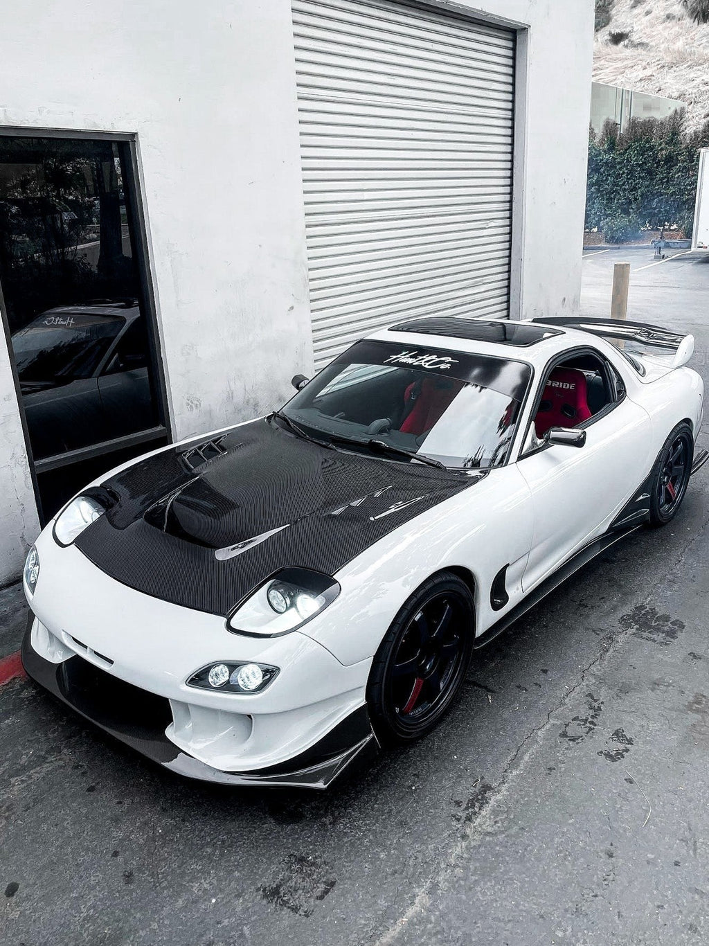 StreetHunter Designs RX-7 V-Mount Hood | 1993-1995 Mazda FD RX-7 (SHD-RX7-HOOD)