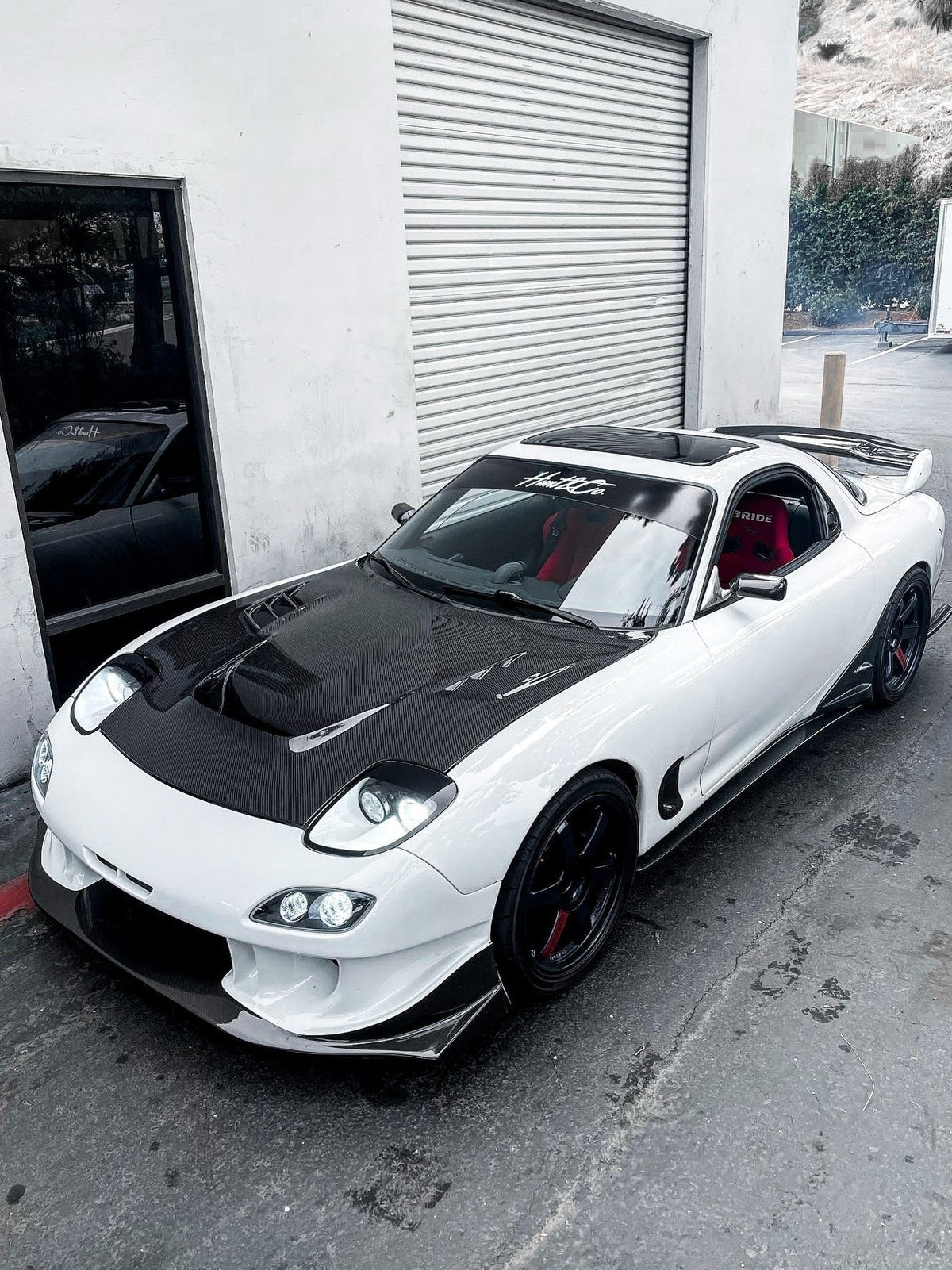 StreetHunter Designs RX-7 V-Mount Hood | 1993-1995 Mazda FD RX-7 (SHD-RX7-HOOD)