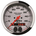 Autometer 3-3/8" 0-50 MPH Speedometer Gauge Marine Chrome ULTRA-LITE | Universal (200635-35)