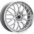 Drag Wheels DR19 Gunmetal Gray w/ Machined Lip 17x7.5 | 5x100/5x114.3 (DR191775054773GM)