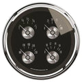 Autometer 5" 100 PSI/100-250 °F/8-18V/240-33 Ω Quad Gauge Prestige Black Diamond | Universal (2011)