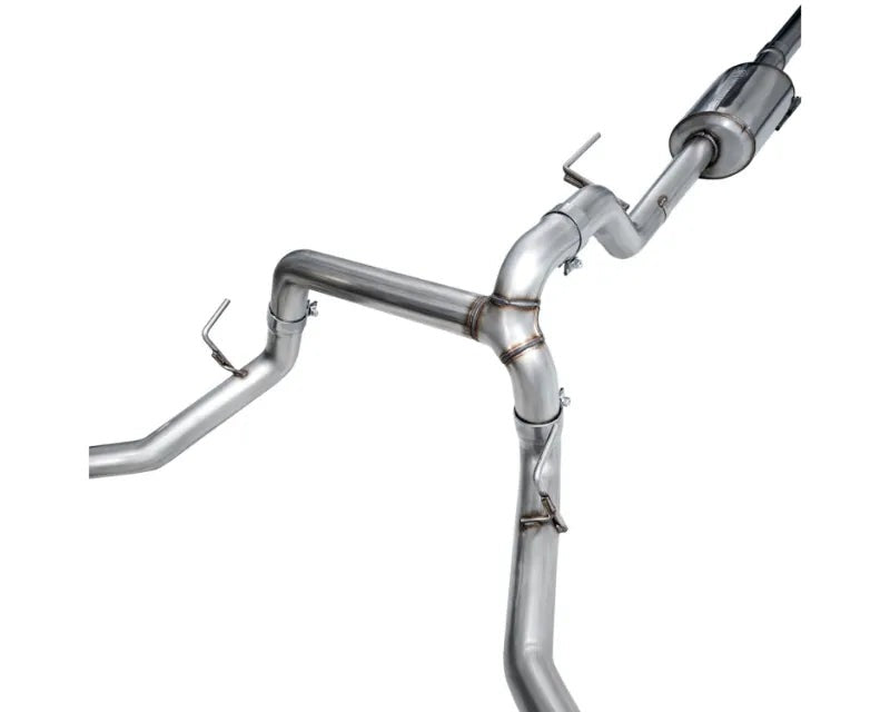 AWE 0FG Non-Resonated Catback for '21+ Ford F-150 Tremor (With Bumper Cutouts) - Diamond Black Tips (3020-33402)
