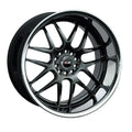 XXR Wheels 526 Chromium Black w/ Chrome Stainless Steel Lip 18x10.5 | 5x114.3/5x120 (52680432N)