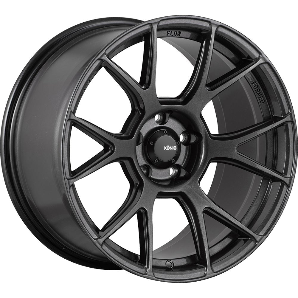 Konig Ampliform Dark Metallic Graphite Gray 19x10 | 5x120 (AM09520286)