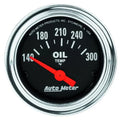 Autometer 2-1/16" 140-300 °F Oil Temperature Gauge Traditional Chrome | Universal (2543)