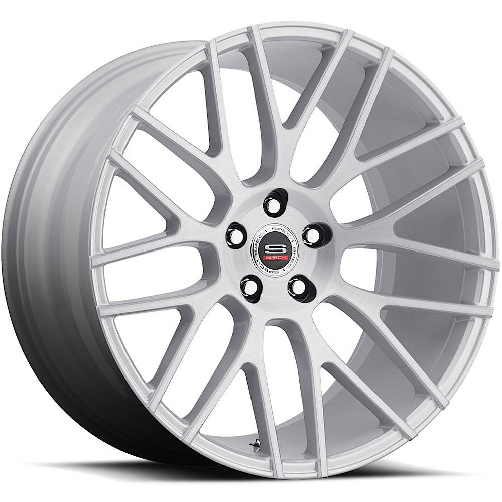 Spec-1 Wheels SPL-001 Silver w/ Machined Spoke Faces 20x9 | 5x120 (SPL20120904015SB-DT5x120)