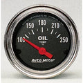 Autometer 2-1/16" 100-250 °F Oil Temperature Gauge Traditional Chrome | Universal (2542)