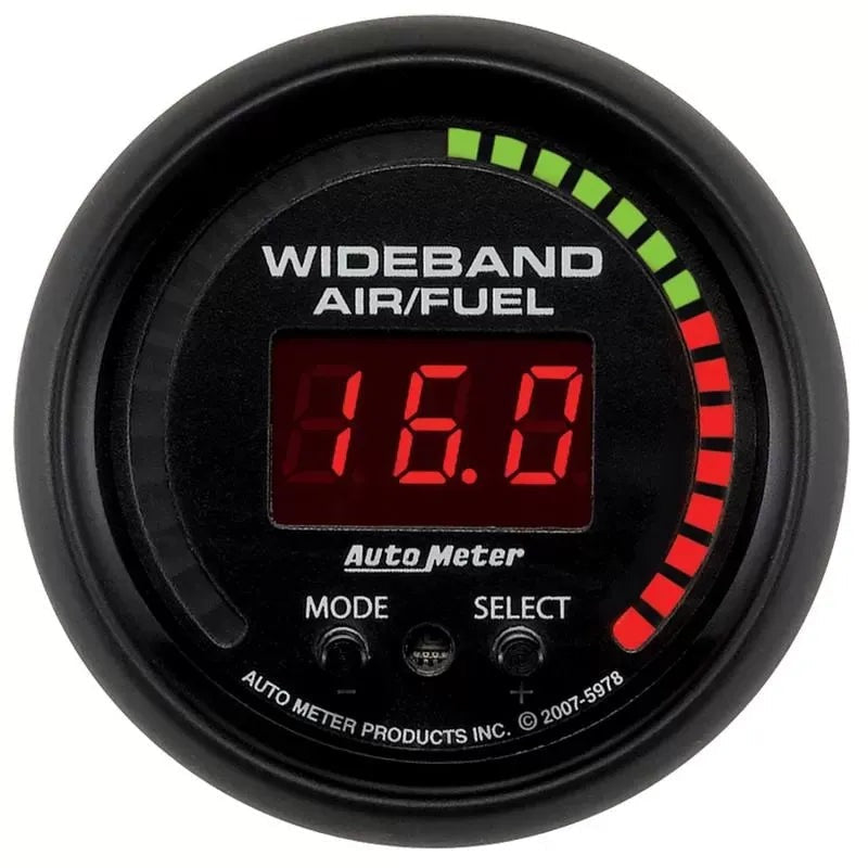 Autometer 2-1/16" 6:1-20:1 AFR Air/Fuel Ratio-Pro Gauge ES | Universal (5978)