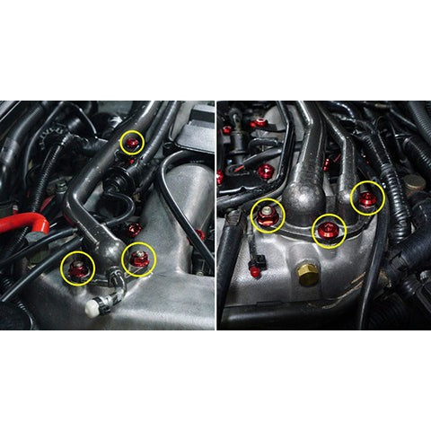 Dress Up Bolts Titanium Hardware Balance Tube Kit | 1990-1999 Nissan 300ZX (NIS-071-Ti)