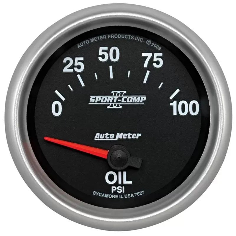 Autometer 2-5/8" 0-100 PSI Oil Pressure Gauge SPORT-COMP II | Universal (7627)