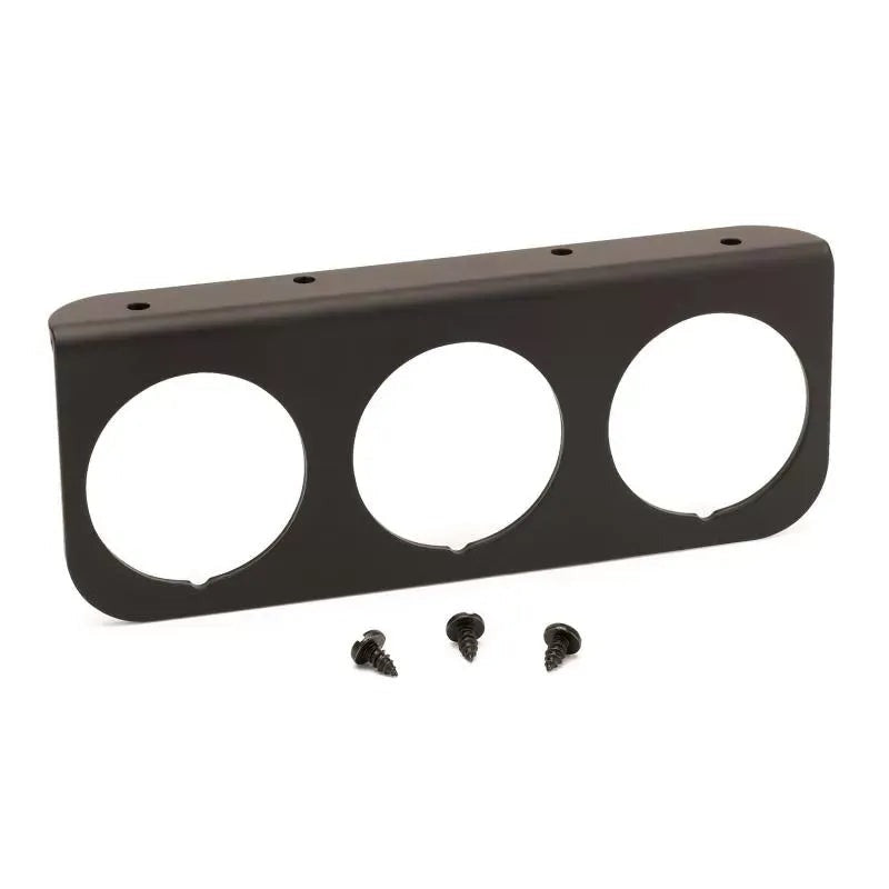 Autometer 2-1/16" Triple Gauge Mounting Panel Black Aluminum | Universal (2238)